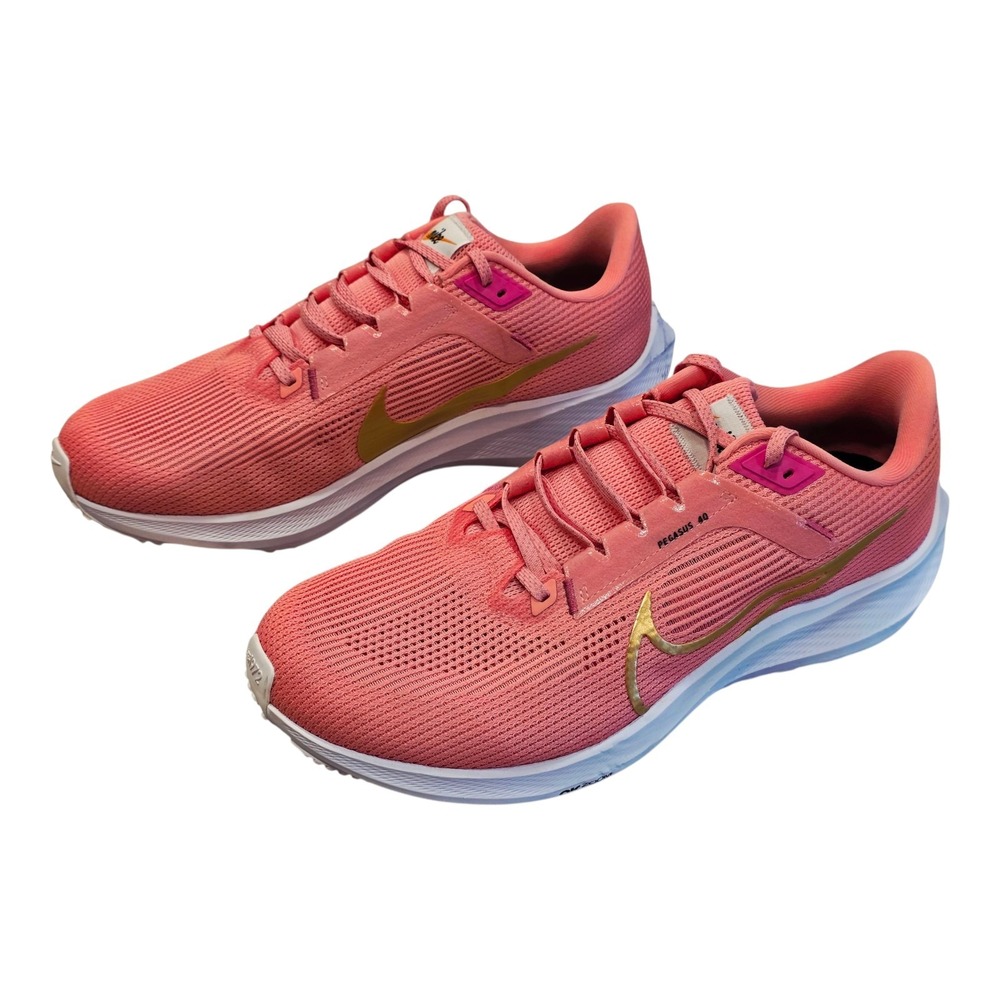 Men's Nike Air Zoom Pegasus 40 By You ID Shoes Pink Size 11.5 W FD8321-900 EUC